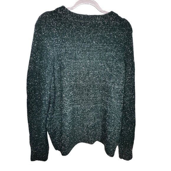 Vero Moda‎ Green Shaker Knit Pullover Sweater Size 44 Y2k Retro Eighties Preppy - Picture 2 of 8